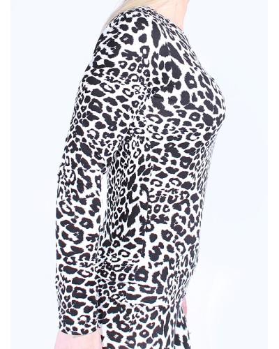 Snow leopard super soft top