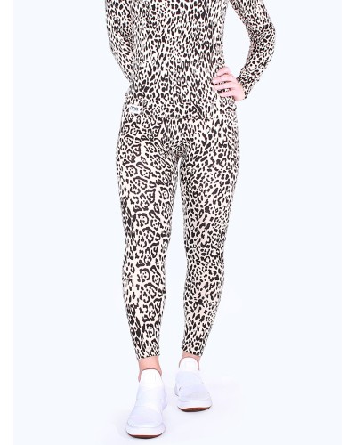 Beige cheetah super soft leggings