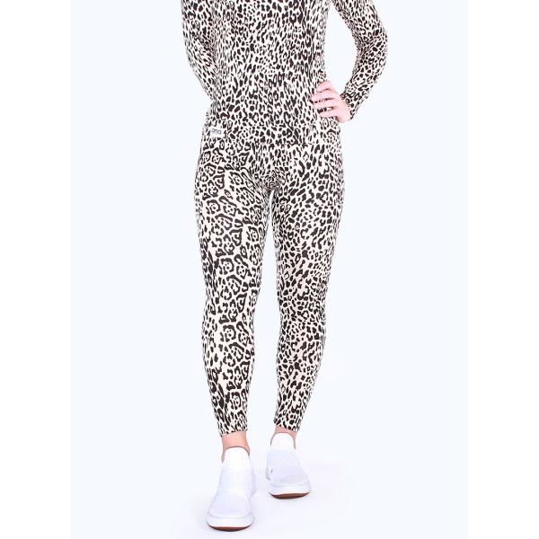 Beige cheetah super soft leggings