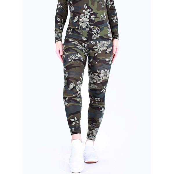 Camouflage floral legging