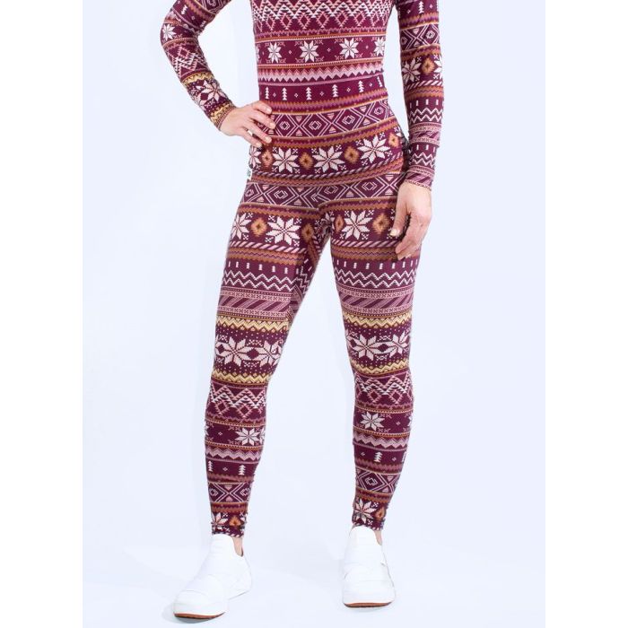 Plum Snowflake Legging