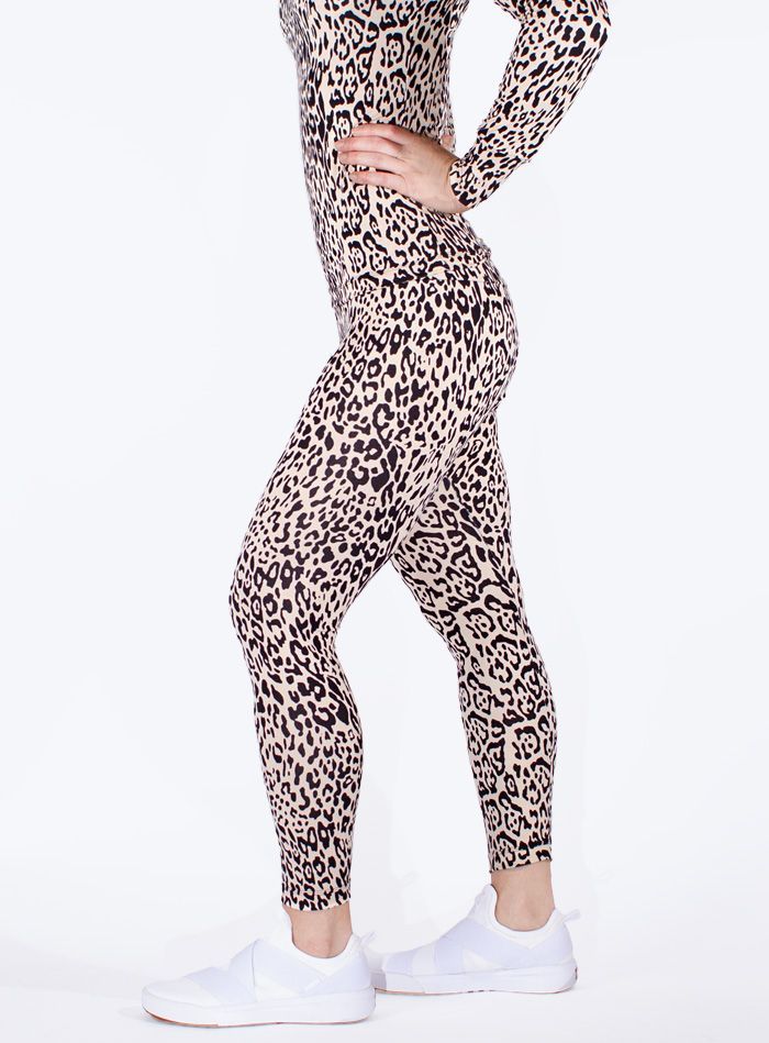 Beige cheetah super soft leggings
