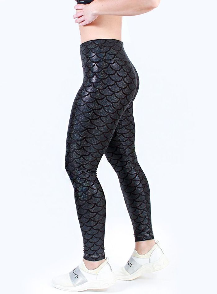 Shiny fish scale mermaid legging