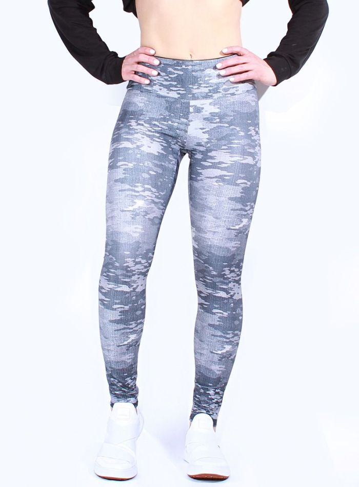 Grey Camouflage Legging