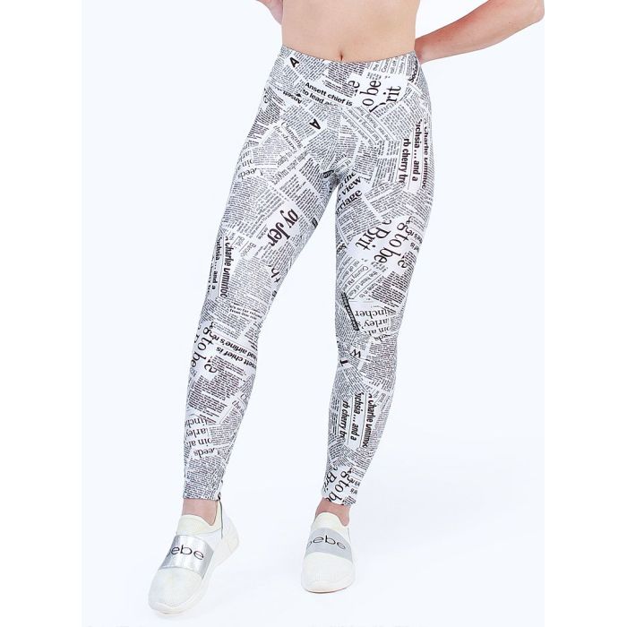 White Newspaper Legging