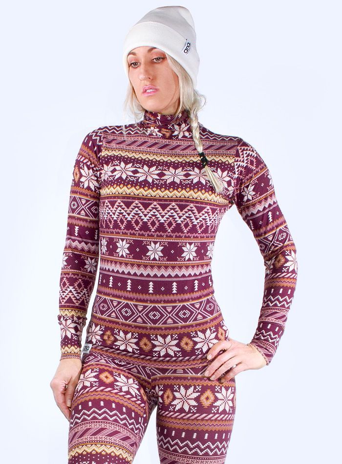 Plum Snowflake Top