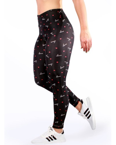 Heart love Black legging