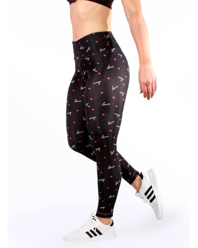 Heart love Black legging