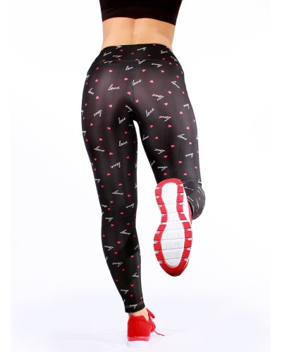 Heart love Black legging