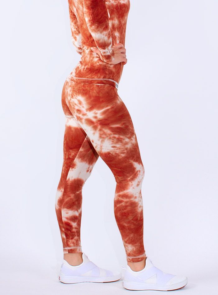 Orange Cream Tie Dye dream Leggings