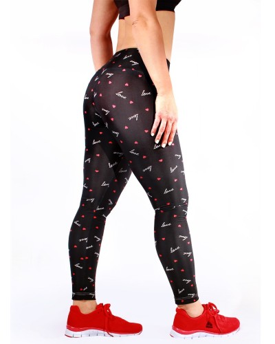 Heart love Black legging