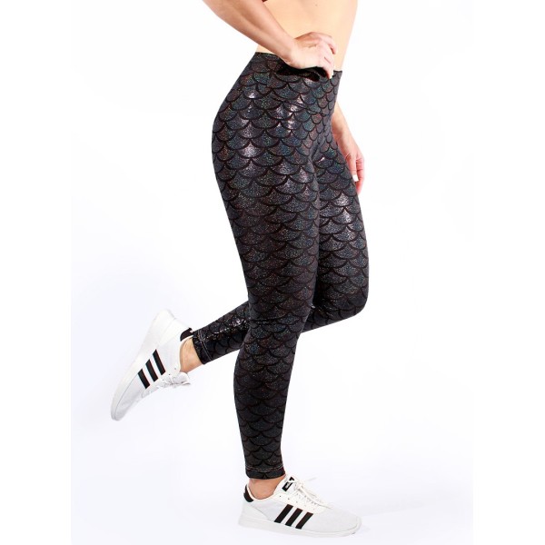 Shiny fish scale mermaid legging