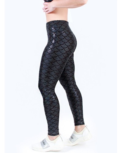 Shiny fish scale mermaid legging