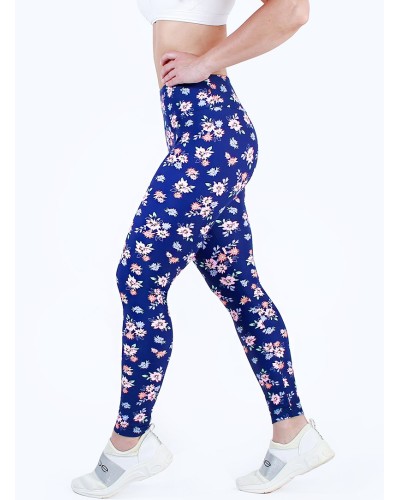 Navy Spring Bloom flowers legging